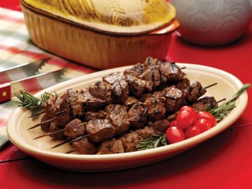 Garlicky Beef Kabobs Recipe Image